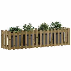 Fioriera da Giardino Recinzione 200x50x50cm Pino Impregnatocod mxl 83698 - Vista aggiuntiva 3