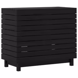 Cesto per Bucato 88,5x44x76 cm Legno Massello Pinocod mxl 131588 - Vista aggiuntiva 2