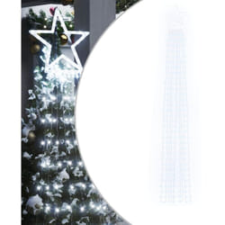 Illuminazione per Albero di Natale 320 LED Bianco Freddo 375 cm vidaXL