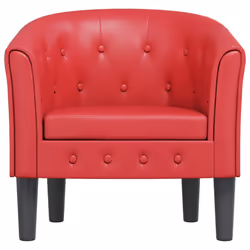 Poltroncina a Pozzetto Rossa in Similpellecod mxl 108375 - Vista aggiuntiva 3