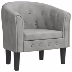 VidaXL 356469, Velluto, Grigio, Schiuma, 110 kg, 700 mm, 560 mm