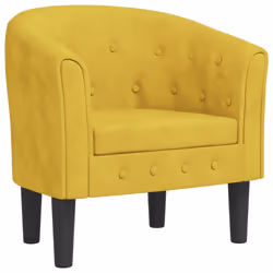 Poltrona Cabriolet Gialla in Vellutocod mxl 108482 - Vista aggiuntiva 2