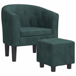 VidaXL 356480, Velluto, Verde, Schiuma, 110 kg, 310 mm, 310 mm