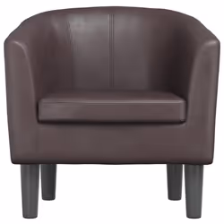 vidaXL Poltrona Cabriolet Marrone in Similpelle - Vista aggiuntiva 3