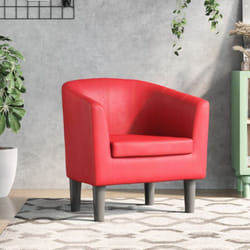 Vidaxl - Poltroncina a Pozzetto Rossa in Similpelle 1799