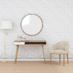 12 pz Pannelli Murali, Pannelli a Parete Bianchi 50x50 cm eps 3 m² Stella Vidaxl