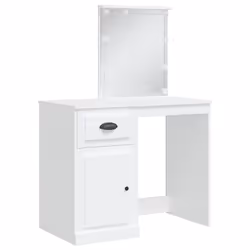 Toeletta con Luci LED Bianca 90x42x132,5 cmcod mxl 82566