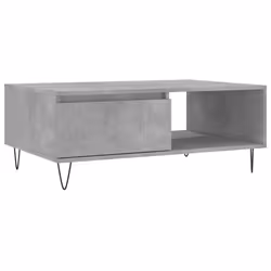 Tavolino da Salotto Grigio Cemento 90x60x35cm Legno Multistratocod mxl 127977