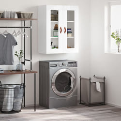 Mobile a Parete Bianco Lucido 69,5x34x90 cmcod mxl 79519
