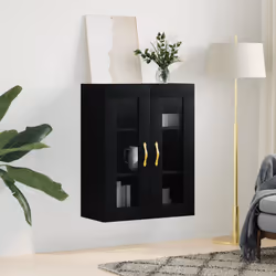 Mobile a Parete Nero 69,5x34x90 cmcod mxl 79091 - Vista aggiuntiva 3