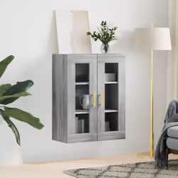 Mobile a Parete Grigio Sonoma 69,5x34x90 cmcod mxl 105322 - Vista aggiuntiva 3