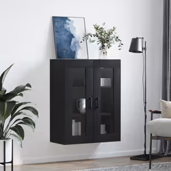 Mobile a Parete Nero 69,5x34x90 cmcod mxl 79078 - Vista aggiuntiva 3