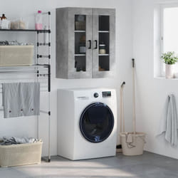 Armadietto da bagno, Mobile a Parete Grigio Cemento 69, 5x34x90 cm Vidaxl