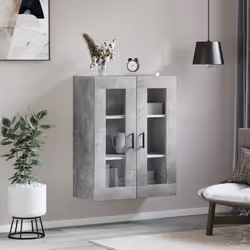 Mobile a Parete Grigio Cemento 69,5x34x90 cmcod mxl 103981 - Vista aggiuntiva 3