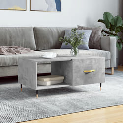vidaXL Tavolino da Salotto Grigio Cemento 90x50x40cm Legno Multistrato