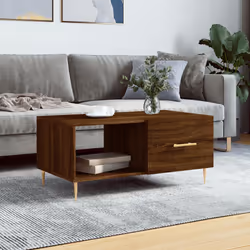 Tavolino da Salotto Rovere Marrone 90x50x40cm Legno Multistratocod mxl 129300