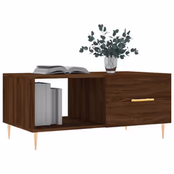 Tavolino da Salotto Rovere Marrone 90x50x40cm Legno Multistratocod mxl 129300