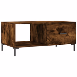 Tavolino da Salotto Rovere Fumo 90x50x40cm in Legno Multistratocod mxl 128798 - Vista aggiuntiva 2