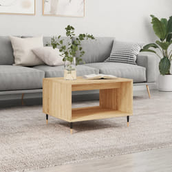 Tavolino da Salotto Rovere Sonoma 60x50x40 cm Legno Multistratocod mxl 80498