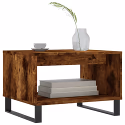 Tavolino da Salotto Rovere Fumo 60x50x40 cm Legno Multistratocod mxl 104831 - Vista aggiuntiva 3