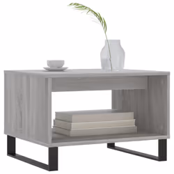 Tavolino da Salotto Grigio Sonoma 60x50x40 cm Legno Multistratocod mxl 80929 - Vista aggiuntiva 3