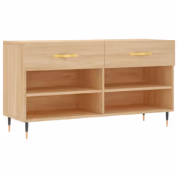 Panca Porta Scarpe Rovere Sonoma 102x35x55 cm Legno Multistratocod mxl 128499 - Vista aggiuntiva 2