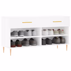 VidaXL 829724 scarpiera Bianco - Vista aggiuntiva 3