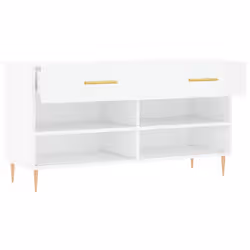 VidaXL 829724 scarpiera Bianco - Vista aggiuntiva 5