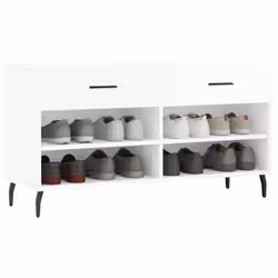 VidaXL 829758 scarpiera Bianco - Vista aggiuntiva 3