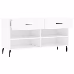 VidaXL 829758 scarpiera Bianco - Vista aggiuntiva 5