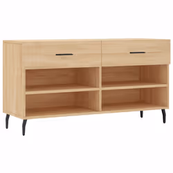 Panca Porta Scarpe Rovere Sonoma 102x35x55 cm Legno Multistratocod mxl 128516 - Vista aggiuntiva 2