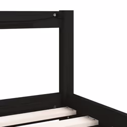VidaXL 834395 lettino per bambini Nero Legno - Vista aggiuntiva 6