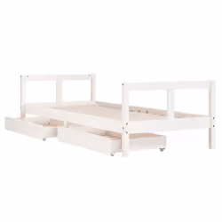 VidaXL 834406 lettino per bambini Bianco Legno - Vista aggiuntiva 4