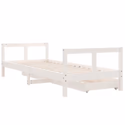 VidaXL 834406 lettino per bambini Bianco Legno - Vista aggiuntiva 7