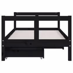 VidaXL 834407 lettino per bambini Nero Legno - Vista aggiuntiva 5