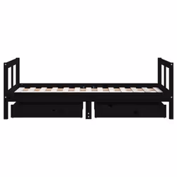 VidaXL 834407 lettino per bambini Nero Legno - Vista aggiuntiva 6