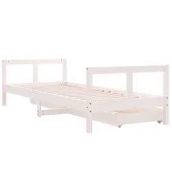 VidaXL 834409 lettino per bambini Bianco Legno - Vista aggiuntiva 7