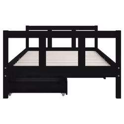 VidaXL 834410 lettino per bambini Nero Legno - Vista aggiuntiva 5
