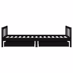 VidaXL 834410 lettino per bambini Nero Legno - Vista aggiuntiva 6