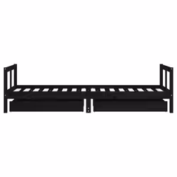 VidaXL 834419 lettino per bambini Nero Legno - Vista aggiuntiva 6
