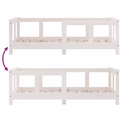 VidaXL 834427 lettino per bambini Bianco Legno - Vista aggiuntiva 7