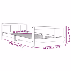 VidaXL 834433 lettino per bambini Bianco Legno - Vista aggiuntiva 8