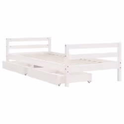 VidaXL 834436 lettino per bambini Bianco Legno - Vista aggiuntiva 4