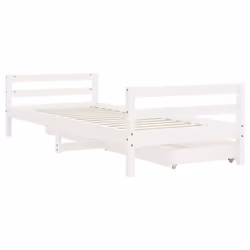 VidaXL 834436 lettino per bambini Bianco Legno - Vista aggiuntiva 7