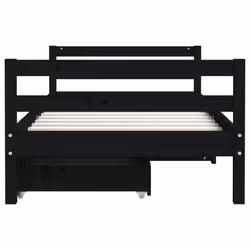 VidaXL 834437 lettino per bambini Nero Legno - Vista aggiuntiva 5