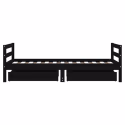 VidaXL 834437 lettino per bambini Nero Legno - Vista aggiuntiva 6