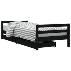 VidaXL 834440 lettino per bambini Nero Legno