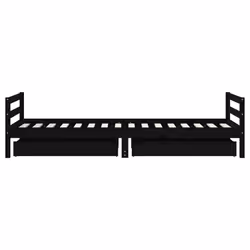 VidaXL 834440 lettino per bambini Nero Legno - Vista aggiuntiva 5