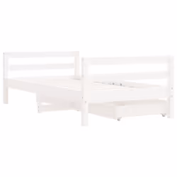 VidaXL 834445 lettino per bambini Bianco Legno - Vista aggiuntiva 7