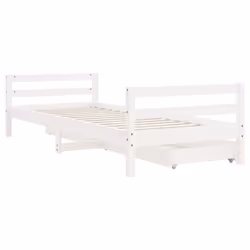 VidaXL 834448 lettino per bambini Bianco Legno - Vista aggiuntiva 7